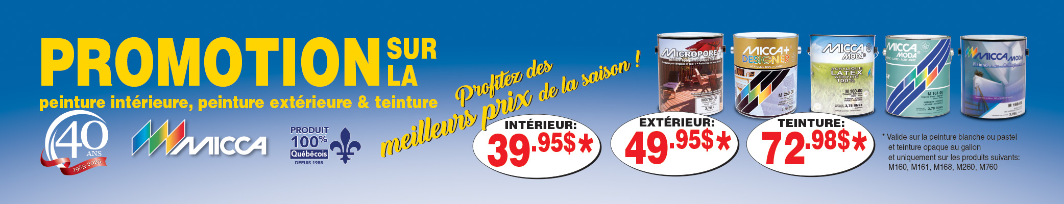promotion peinture